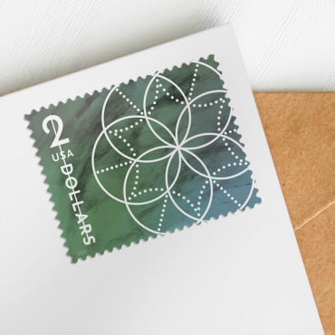 $2 Floral Geometry Stamps - Sheet of 10