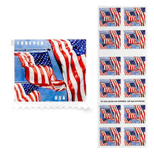 500- Booklets of 20ct 2022 Forever Flags First Class Stamps - ( Equal to 100 Rolls / 10,000 Stamps )