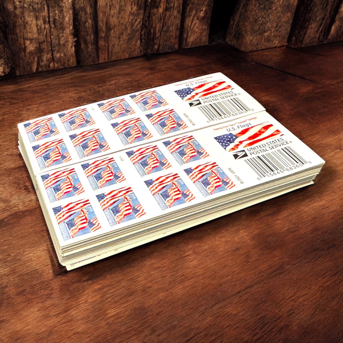 500- Booklets of 20ct 2022 Forever Flags First Class Stamps - ( Equal to 100 Rolls / 10,000 Stamps )