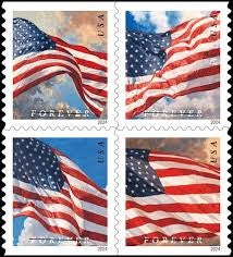 500- Booklets of 20ct 2024 Forever Flags First Class Stamps - ( Equal to 100 Rolls / 10,000 Stamps )