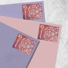 (100) 10 Floral Geometry Stamps - Sheet of 4 ( 400 Total )