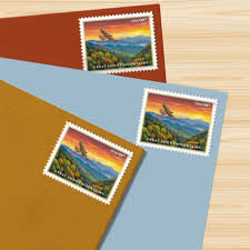 (100) $28.75 Great Smokey MountainS Stamps - Sheet of 4 (400 Total )